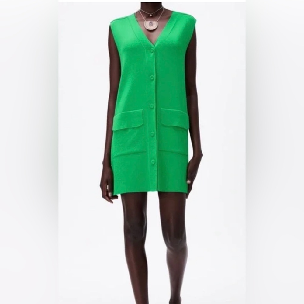 Zara Vibrant Green Knit Top